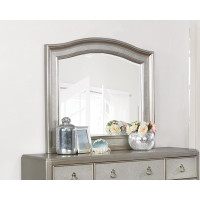 Coaster Furniture 204184 Bling Game Arched Mirror Metallic Platinum